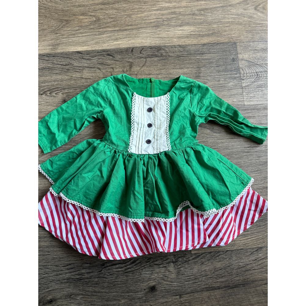 Bugaboutique Toddler Girls Christmas‎ Holiday Dress Size 18 Months